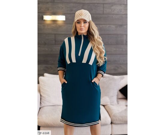 Фотография Женское платье с карманами р.50-52;54-56;58-60;62-64 (6цв) "LETTI" купить недорого от прямого поставщика, изображение 10