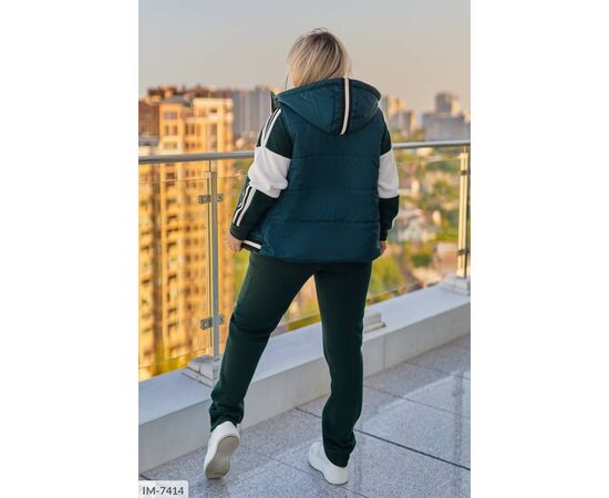 Фотография Женский прогулочный костюм со штанами большие размеры р.50-52;54-56;58-60;62-64 "LETTI" купить недорого от прямого поставщика, изображение 11