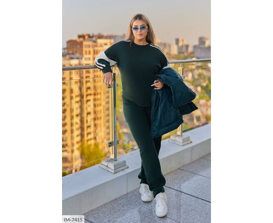 Фотография Женский прогулочный костюм со штанами большие размеры р.50-52;54-56;58-60;62-64 "LETTI" купить недорого от прямого поставщика, изображение 12