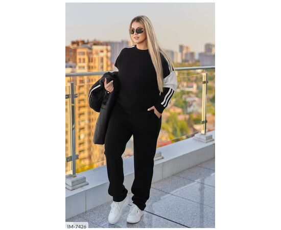 Фотография Женский прогулочный костюм со штанами большие размеры р.50-52;54-56;58-60;62-64 "LETTI" купить недорого от прямого поставщика, изображение 8