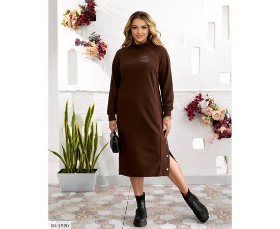 Фотография Женское летнее трикотажное платье р.50-52;54-56;58-60;62-64 "LETTI" купить недорого от прямого поставщика, изображение 9