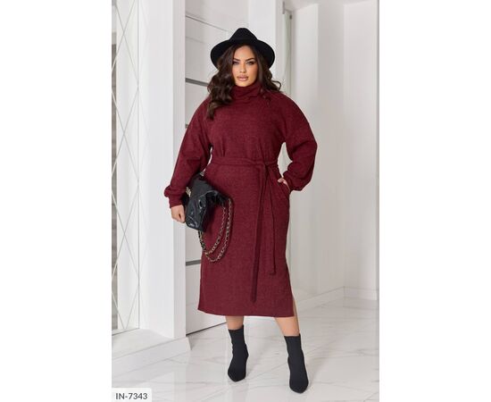 Фотография Женское платье трикотаж рубчик р.50-52;54-56;58-60;62-64 "LETTI" купить недорого от прямого поставщика, изображение 7