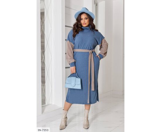 Фотография Женское платье трикотаж рубчик р.50-52;54-56;58-60;62-64 "LETTI" купить недорого от прямого поставщика, изображение 16