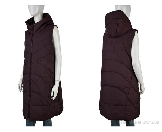 Фотография Жилетка женская Весна/осень 2301 (12123) bordo (4 шт. р.сетка M-2XL) "Obuvok" недорого оптом от прямого поставщика, изображение 3