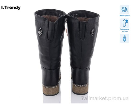 Фотография Сапоги женские удобные зима CH01-1 (6 пар р.41-43) "Trendy" недорого оптом от прямого поставщика, изображение 2