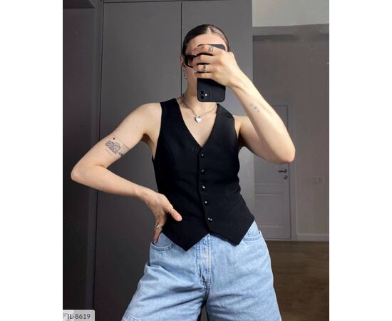 Фотография Женская жилетка р.S-M;M-L (2цв) "ANNVER" купить недорого от прямого поставщика, изображение 3