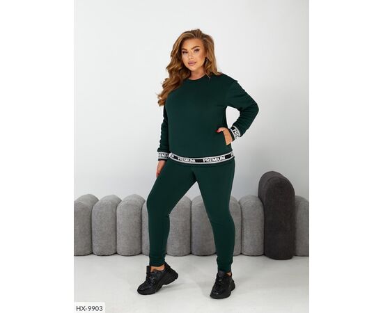 Фотография Женский костюм на флисе  батальные размеры р.50-52;54-56;58-60;62-64 (5цв) "LETTI" купить недорого от прямого поставщика, изображение 5