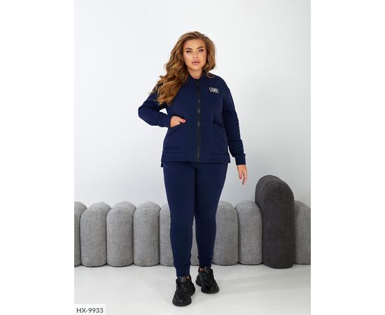 Фотография Женский костюм на флисе  батальные размеры р.50-52;54-56;58-60;62-64 (5цв) "LETTI" купить недорого от прямого поставщика, изображение 9
