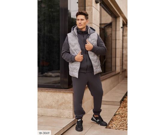 Чоловічий спортивний костюм на флісі р.50;52;54;56-58;58-60 (4кол.) "LETTI" купити недорого від прямого постачальника, зображення 7