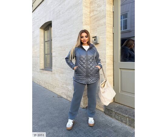 Стильний спортивний костюм жіночий з капюшоном. р.46-48;50-52;58-60;62-64;66-68;54-56 (6кол.) "VLADA" купити недорого від прямого постачальника, зображення 7