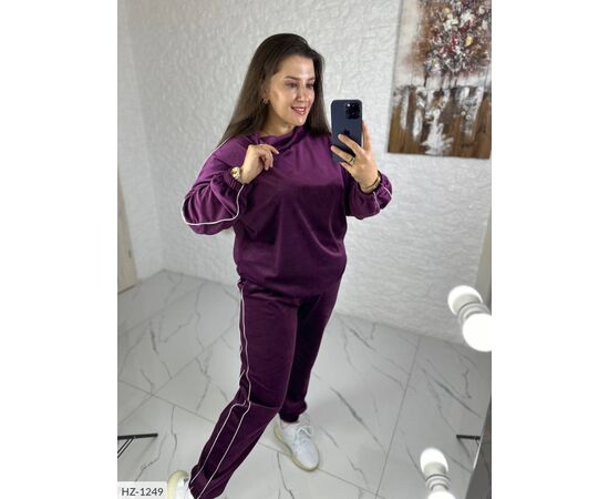 Костюм двійка жіночий великі розміри р.46-48;50-52;54-56;58-60 (4кол.) "VLADA" купити недорого від прямого постачальника, зображення 7