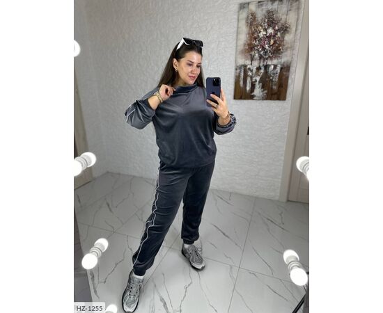 Костюм двійка жіночий великі розміри р.46-48;50-52;54-56;58-60 (4кол.) "VLADA" купити недорого від прямого постачальника, зображення 2