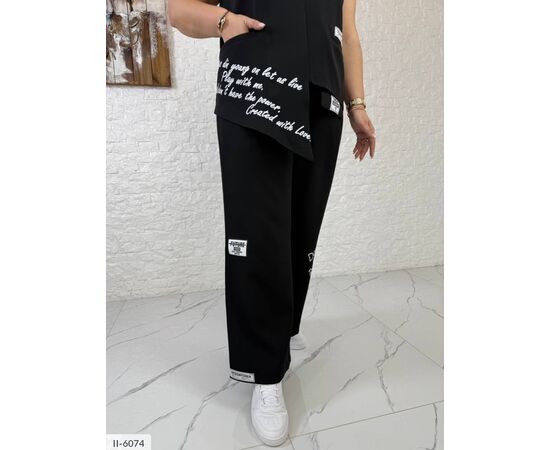 Костюм двійка жіночий великі розміри р.46-48;50-52;54-56;58-60 "VLADA" купити недорого від прямого постачальника, зображення 2