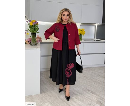 Костюм двійка жіночий великі розміри р.46-48;50-52;54-56;58-60;62-64 (5кол.) "VLADA" купити недорого від прямого постачальника, зображення 8