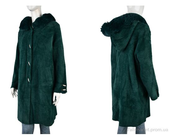 Пальто жіноче Весна/осінь 30075 green (1 шт. р.сітка48-50) "Edel" недорого оптом від прямого постачальника, зображення 3