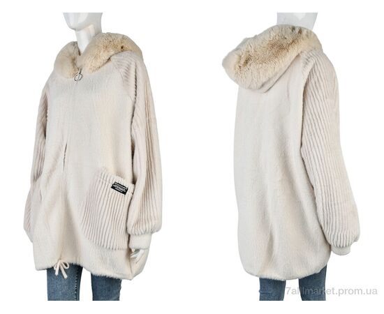 Куртка жіноча Весна/осінь 2308 l.beige (1 шт. р.сітка52-56) "Edel" недорого оптом від прямого постачальника, зображення 3