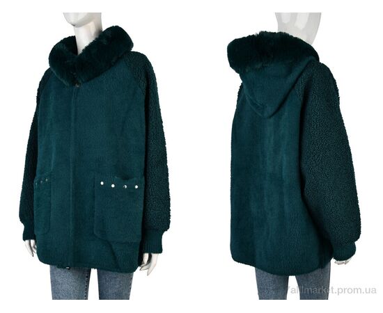 Куртка жіноча Весна/осінь 020 green (1 шт. р.сітка52-56) "Edel" недорого оптом від прямого постачальника, зображення 3