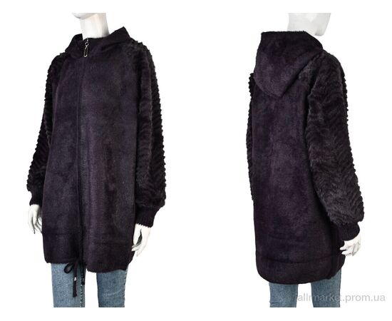 Пальто жіноче Весна/осінь N28 violet (1 шт. р.сітка46-52) "Edel" недорого оптом від прямого постачальника, зображення 3