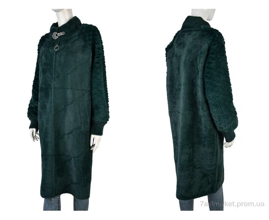 Пальто жіноче Весна/осінь 6171 green (1 шт. р.сітка50-54) "Edel" недорого оптом від прямого постачальника, зображення 3