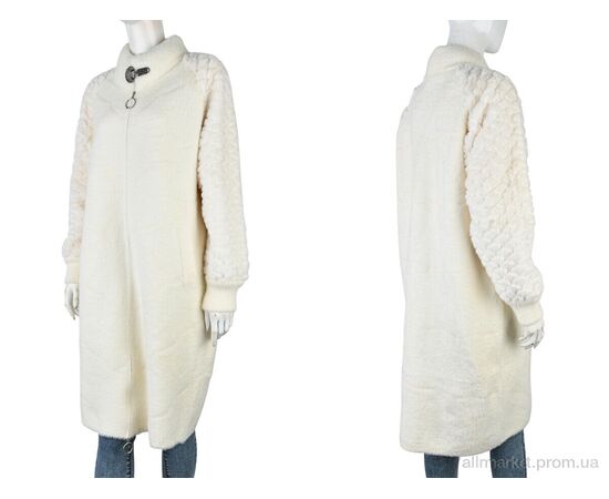 Пальто жіноче Весна/осінь 6171 l.beige (1 шт. р.сітка50-54) "Edel" недорого оптом від прямого постачальника, зображення 3