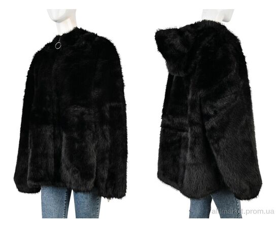 Шуба жіноча Зима ZD831 black (1 шт. р.сітка2XL-4XL) "Edel" недорого оптом від прямого постачальника, зображення 3