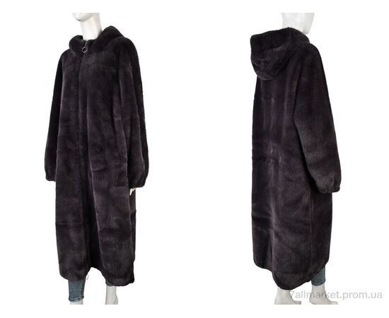 Шуба жіноча Зима 8868 violet (1 шт. р.сіткаM-XL) "Edel" недорого оптом від прямого постачальника, зображення 3