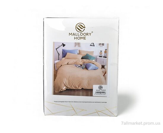 Постільна білизна Весна/осінь 22105 (12192) 160x200+20см beige (2 шт. р.сіткаOne size) "Obuvok" недорого оптом від прямого постачальника, зображення 2