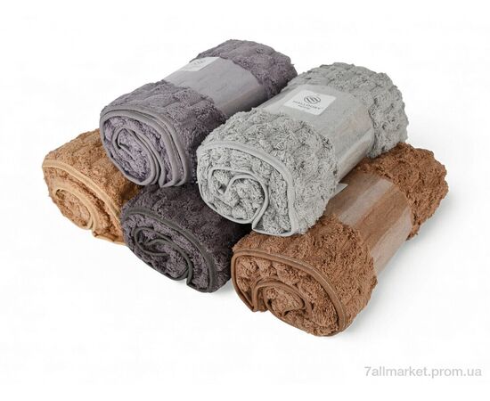 Фотография Полотенце Весна/осень 66431 (12182) 70x140см mix (6 шт. р.сетка One size) "Obuvok" недорого оптом от прямого поставщика, изображение 2