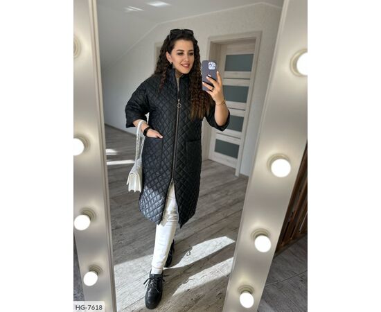 Жіноча куртка плащівка на синтепоні р.48;50;52;54;56;58;60;62;64;66;68 (4кол.) "VLADA" купити недорого від прямого постачальника, зображення 4