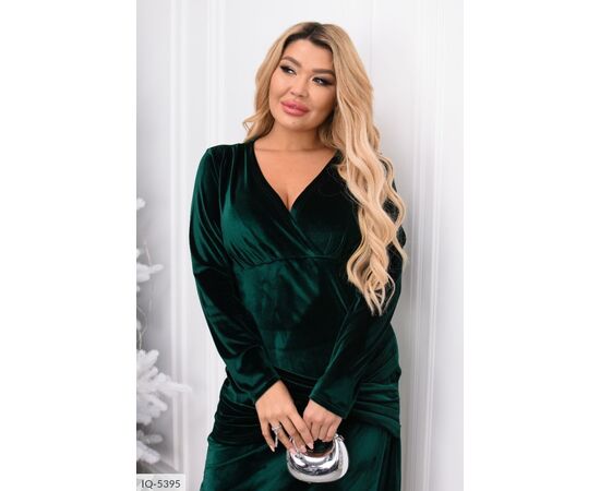 Жіноча оксамитова сукня р.48-50;52-54;56-58;60-62 "BELUZA" купити недорого від прямого постачальника, зображення 6