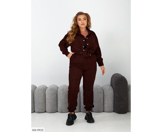 Фотография Костюм женский двойка брюки и рубашка большие размеры р.50-52;54-56;58-60;62-64 (5цв) "LETTI" купить недорого от прямого поставщика, изображение 4