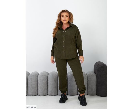 Фотография Костюм женский двойка брюки и рубашка большие размеры р.50-52;54-56;58-60;62-64 (5цв) "LETTI" купить недорого от прямого поставщика, изображение 5