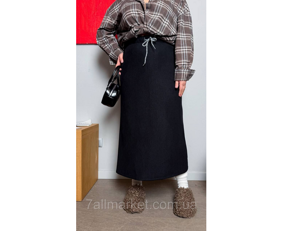 Спідниця жіноча вельветова на хутрі р: 46-60 "LADA" недорого від прямого постачальника, зображення 3