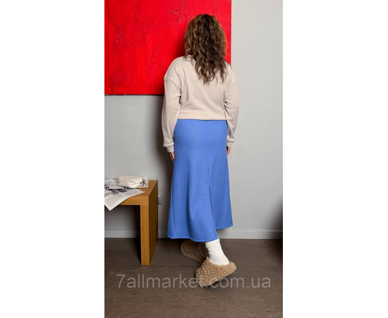 Спідниця жіноча вельветова на хутрі р: 46-60 "LADA" недорого від прямого постачальника, зображення 3