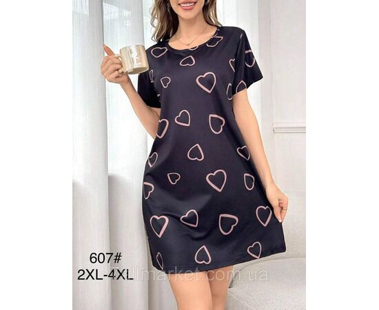 Фотография Туника женская молодёжная р-ры 2XL-4XL(2цв)"FLOWER" купить недорого от прямого поставщика, изображение 2