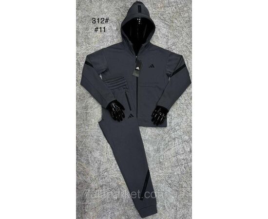 Фотография Спортивный костюм мужской на манжете размеры M-3XL(3цв)"PROSTOMEN" недорого от прямого поставщика, изображение 2