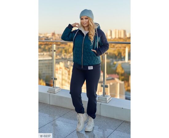 Фотография Женский прогулочный костюм со штанами большие размеры р.50-52;54-56;58-60;62-64 (5цв) "LETTI" купить недорого от прямого поставщика, изображение 7