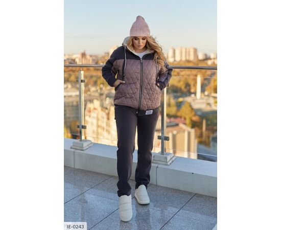 Фотография Женский прогулочный костюм со штанами большие размеры р.50-52;54-56;58-60;62-64 (5цв) "LETTI" купить недорого от прямого поставщика, изображение 4