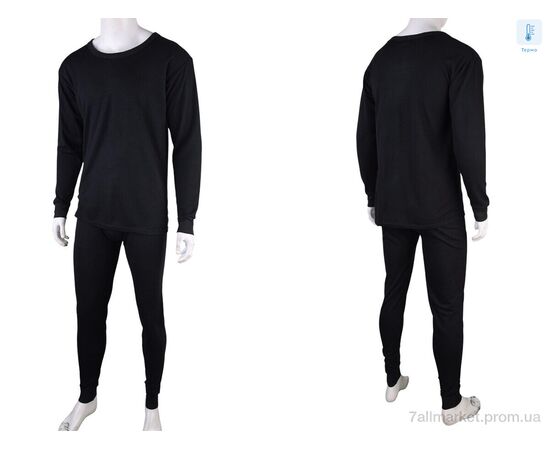 Термобілизна чоловіча Зима 4263-0107 black (4 шт. р.сіткаL-3XL) "Мир" недорого оптом від прямого постачальника, зображення 3