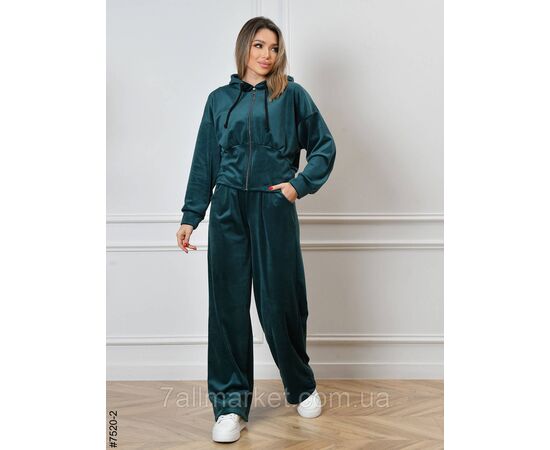 Фотография Спортивный костюм женский на молнии велюр норма 44,46,48,50 (8цв) "NOWEMBER" недорого от прямого поставщика, изображение 8