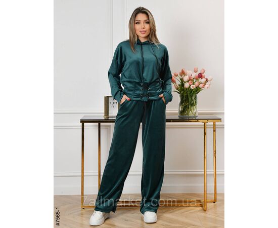 Спортивний костюм жіночий велюр норма 44,46,48,50 (9кв) "NOWEMBER" недорого від прямого постачальника, зображення 2