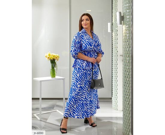 Фотография Женский костюм с юбкой большие размеры р.50-52;54-56;58-60;62-64 (2цв) "LETTI" купить недорого от прямого поставщика, изображение 2