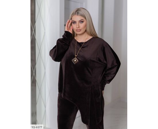 Костюм жіночий брючний великі розміри р.50-52;54-56;58-60;62-64 (4кол.) "LETTI" купити недорого від прямого постачальника, зображення 11