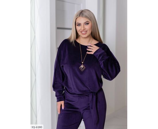 Костюм жіночий брючний великі розміри р.50-52;54-56;58-60;62-64 (4кол.) "LETTI" купити недорого від прямого постачальника, зображення 8