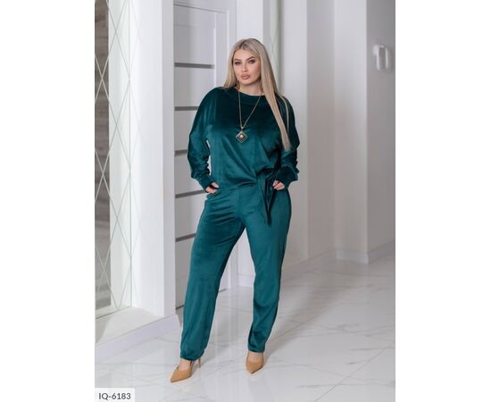 Костюм жіночий брючний великі розміри р.50-52;54-56;58-60;62-64 (4кол.) "LETTI" купити недорого від прямого постачальника, зображення 5