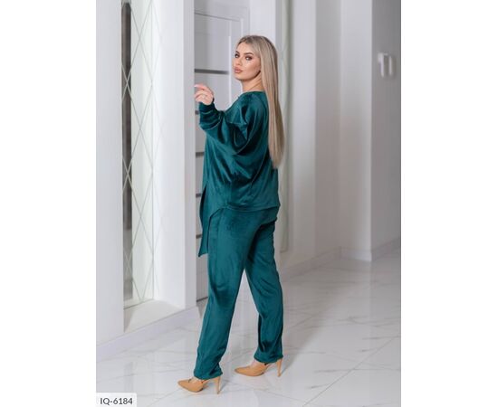 Костюм жіночий брючний великі розміри р.50-52;54-56;58-60;62-64 (4кол.) "LETTI" купити недорого від прямого постачальника, зображення 4