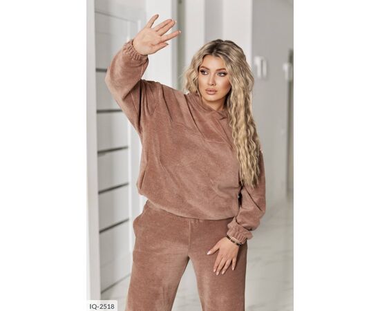 Жіночий прогулянковий костюм зі штанами великі розміри р.50-52;54-56;58-60;62-64 "LETTI" купити недорого від прямого постачальника, зображення 5