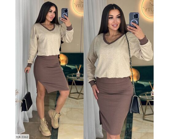 Фотография Костюм женский с юбкой р.42-44;46-48 "VLADA" купить недорого от прямого поставщика, изображение 8