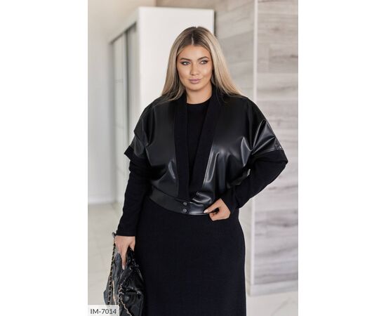 Фотография Женский юбочный костюм большие размеры р.50-52;54-56;58-60;62-64 "LETTI" купить недорого от прямого поставщика, изображение 12