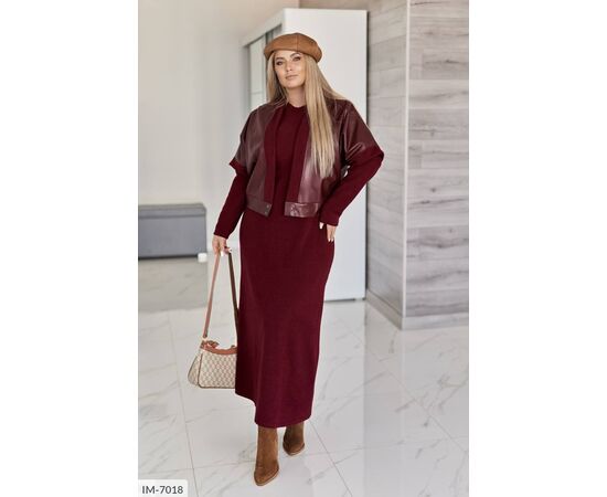 Фотография Женский юбочный костюм большие размеры р.50-52;54-56;58-60;62-64 "LETTI" купить недорого от прямого поставщика, изображение 17